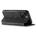 Miniatyrbilde 9 av 11: iPhone 15 Leman Plånboksfodral - Stilrent & Funktionellt Svart