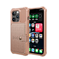 Miniatyrbild 3 av 11: Elegant plånboksfodral i lyxigt PU-läder för iPhone 15 Pro Svart
