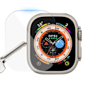 Miniatyrbilde 9 av 11: Apple Watch Series 7/8 41/45mm Skjermbeskytter Hydrogel-variant 2-pakning Transparent