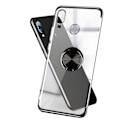 Miniatyrbillede 1 af 11: Huawei P Smart 2019 - Praktisk silikonecover med ringholder Svart