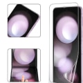 Miniatyrbilde 8 av 11: 2-Pack Galaxy Z Flip 5 - 1 Set Hydrogel Skärmskydd Huvudskärm+Baksida