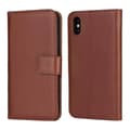 Plånboksfodral i Läder för iPhone XS MAX (TOMKAS) Brun Brun