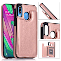 Pikkukuva 2 / 11: Elegant Skyddsskal med Kortfack - Samsung Galaxy A20E Mörkblå