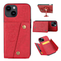 Miniatyrbild 3 av 11: iPhone 15 Plus - Lyxigt PC-läder Retro Flip Fashion Plånboksfodral Grå