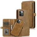 Miniatyrbillede 1 af 11: iPhone 13 Pro Max - Elegant Praktiskt Plånboksfodral Brun