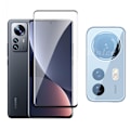 Pikkukuva 4 / 11: 3-PACK Xiaomi 12 Pro 1 Set 3D Sk�rmskydd + Kameralinsskydd Transparent