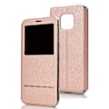 Miniatyrbillede 6 af 9: Smartfodral med Fönster & Svarsfunktion till Huawei Mate 20 Pro Guld