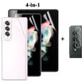 2-PACK 4-in-1 Samsung Galaxy Z Fold 3 Hydrogel Skärmskydd Transparent