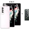 Miniatyrbilde 1 av 11: 2-PACK 4-in-1 Samsung Galaxy Z Fold 3 Hydrogel Skärmskydd Transparent