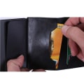 Miniatyrbillede 10 af 11: Eksklusiv Design-kortholder (RFID & NFC Beskyttelse samt GSA) Brun