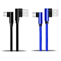 Miniatyrbillede 6 af 11: Snabbladdnings Kabel Micro-USB Blå 1 Meter