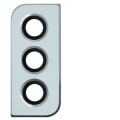 Miniatyrbillede 5 af 6: 3-PACK Samsung Galaxy S21 Bakre Kamerafälglins Reservdel Transparent/Genomskinlig