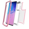 Miniatyrbild 11 av 11: Samsung Galaxy S20 Plus - Skyddande Stilsäkert Skal ROSA/VIT