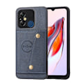Pikkukuva 6 / 11: Lyxigt PC Läder Retro Flip Plånboksfodral För Xiaomi Redmi 12C Grey