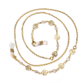 Pikkukuva 3 / 11: Eleganta Glasögon-Kedjor (Senilsnöre) Guld Rund