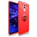 Miniatyrbillede 10 af 11: Praktiskt Skal med Ringhållare - Huawei Mate 20 Lite Svart/Röd