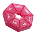 Miniatyrbild 8 av 9: Praktiskt Dosett Medicinask Doseringsask (7 fack) Gul