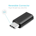 Miniatyrbild 1 av 6: Nya USB 3.1 Typ-C hane till Micro USB hona Adapter Converter Svart
