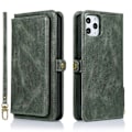 Pikkukuva 1 / 11: iPhone 11 Pro Max - Robust Dubbelfunktions Plånboksfodral Mörkgrön