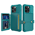 Miniatyrbillede 1 af 11: iPhone 15 Pro Max - Elegant plånboksfodral Green