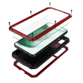 Miniatyrbillede 7 af 11: Samsung Galaxy S22 Plus - Kraftfuldt 360-Aluminium Etui Röd