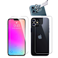 Pikkukuva 3 / 11: 3-PACK 3-in-1 iPhone 13 Pro Fram- & Baksida + Kameralinsskydd Transparent