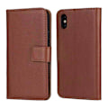 Pikkukuva 1 / 11: Plånboksfodral i Läder för iPhone XS MAX (TOMKAS) Brun
