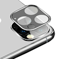 Pikkukuva 8 / 11: iPhone 11 Pro Max Skyddsfilm med Metalram för Bakre kameralins Svart