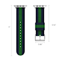 Miniatyrbillede 7 af 11: Nylonarmband från LEMAN till Apple Watch 3/2/1 42mm Blå-Grön