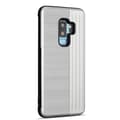 Skal med Korthållare - Samsung Galaxy S9 Plus Silver Silver