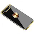Pikkukuva 1 / 11: Professionellt Silikonskal med Ringhållare - Samsung Galaxy A80 Guld