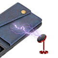 Miniatyrbild 5 av 11: iPhone 15 Plus - Lyxigt PC-läder Retro Flip Fashion Plånboksfodral Grå