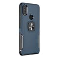 Huawei P Smart 2019 - Smidigt Skal med Ringhållare Mörkblå