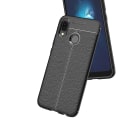 Pikkukuva 10 / 11: Skyddande Silikonskal (Litchi) till Huawei P20 Lite Marinblå