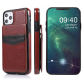 Pikkukuva 1 / 11: iPhone 11 Pro Max - Skyddande Skal med Kortfack (LEMAN) Brun