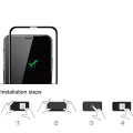 Miniatyrbilde 5 av 11: iPhone X/XS 4-PACK Skärmskydd 2.5D Ram 9H 0,3mm Svart