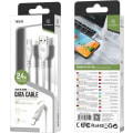 Miniatyrbillede 1 af 3: USB-C Laddkabel/1M/2.4A