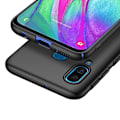 Miniatyrbillede 3 af 7: Robust Mattbehandlat Silikonskal - Samsung Galaxy A40 Svart