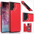 Samsung Galaxy Note10+ - Robust Skal med Kortfack (NKOBEE) Röd