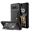 Pikkukuva 5 / 11: Samsung Galaxy S10 - Skyddande Skal med Kortfack Blå