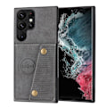 Pikkukuva 5 / 11: Samsung Galaxy S25 Ultra -  Lyxigt PC-läder retro flip-fodral i plånboksstil Svart