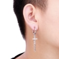 Miniatyrbilde 6 av 7: Stilrena Kors Örhängen Silver CLIP
