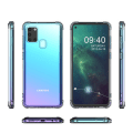 Miniatyrbild 6 av 8: Stöttåligt Silikonskal - Samsung Galaxy A21S Transparent/Genomskinlig
