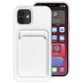 Pikkukuva 5 / 11: iPhone 12 Mini - Skyddande Stilrent Skal med Korthållare Orange