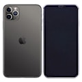Pikkukuva 4 / 11: Skärmskydd 3D Aluminiumram iPhone 11 Pro Max 4-PACK Svart