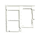 Miniatyrbilde 6 av 11: Samsung Galaxy A40 Reservdel Dubbla SIM-kortshållare Silver