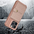Miniatyrbild 7 av 11: Elegant plånboksfodral i lyxigt PU-läder för iPhone 15 Pro Svart