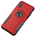 Miniatyrbilde 1 av 11: iPhone XR - Skal med Ringhållare (LEMAN) Röd Röd