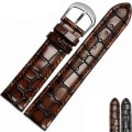 Miniatyrbild 3 av 4: Exklusivt Klockarmband ÄKTA LÄDER (Toppkvalitet) Brun 20MM