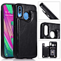 Pikkukuva 1 / 11: Elegant Skyddsskal med Kortfack - Samsung Galaxy A20E Svart